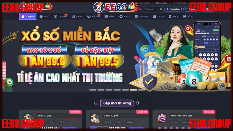 Các loại hình Xổ số Online EE88 dành cho bạn