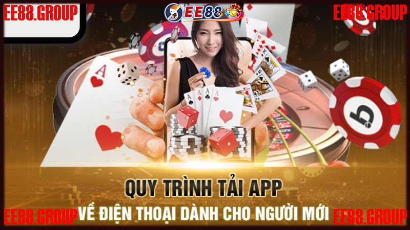 Hướng dẫn tải APP Xì dách online EE88 về tài khoản